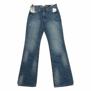 SOUTHERN THREAD NWT Medium Wash The Liam Relaxed Fit Low Rise Bootcut Jeans 28